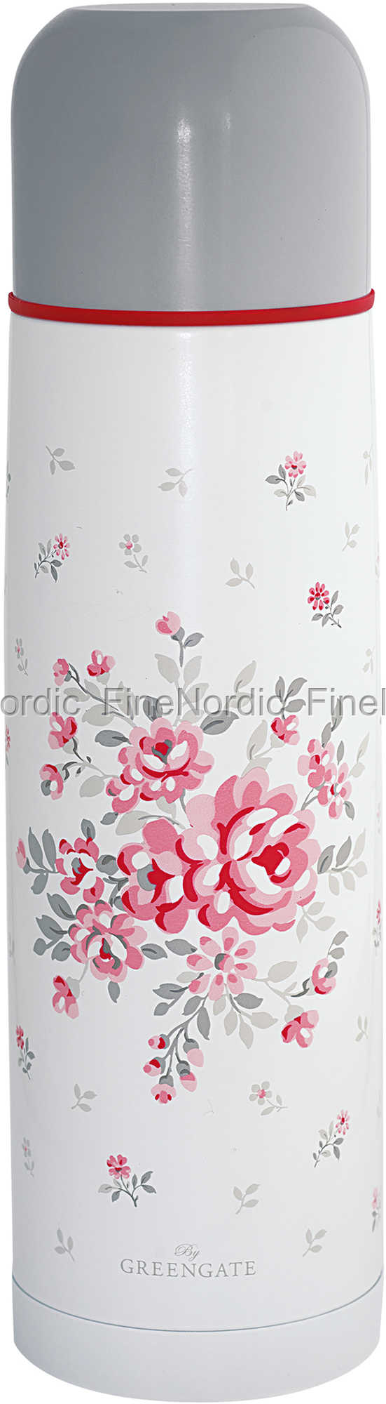 NEU GreenGate Thermos Bottle Flora White 800 ml