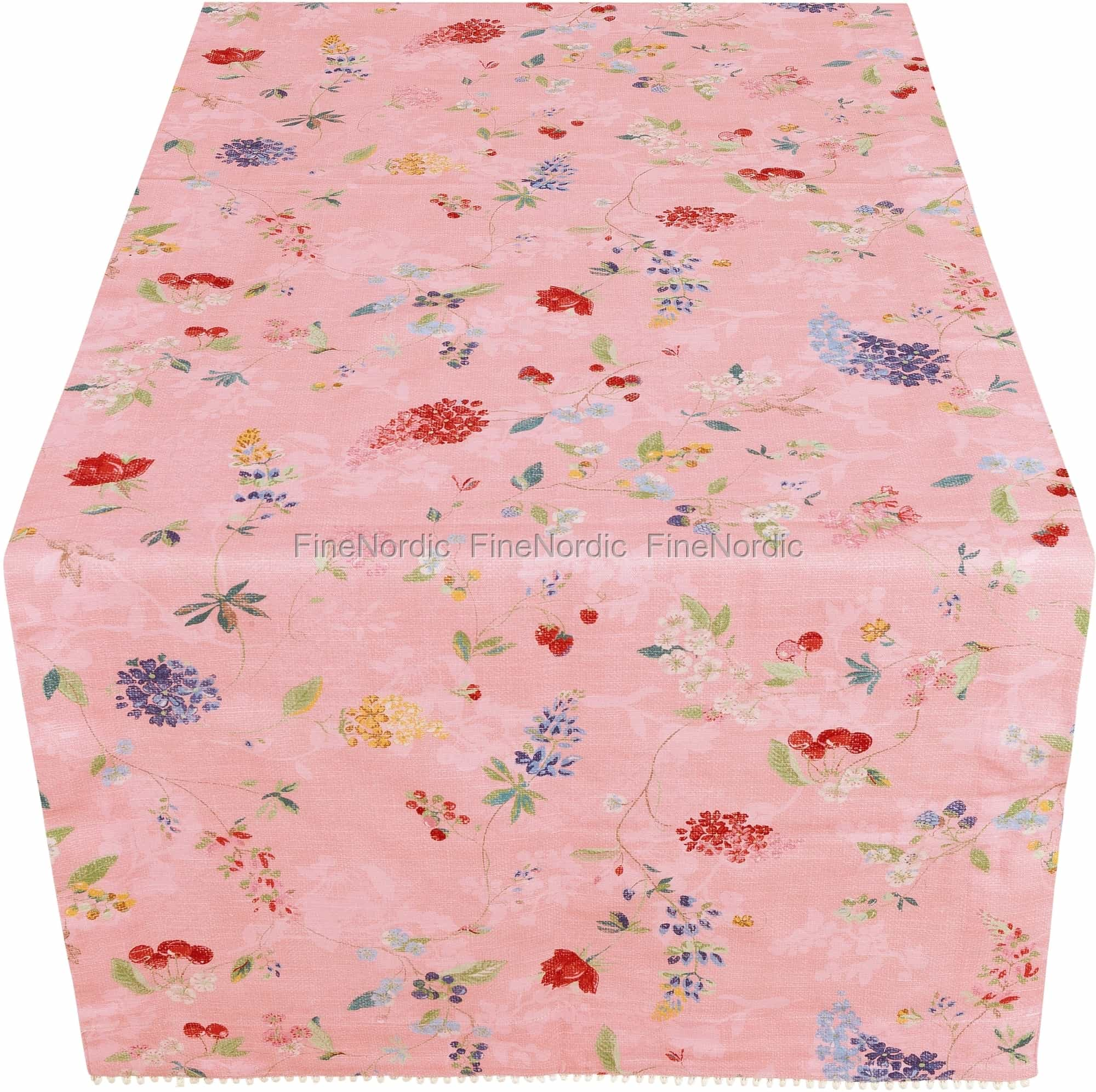 Pip Studio Table Runner Hummingbirds Pink 60 X 180 Cm