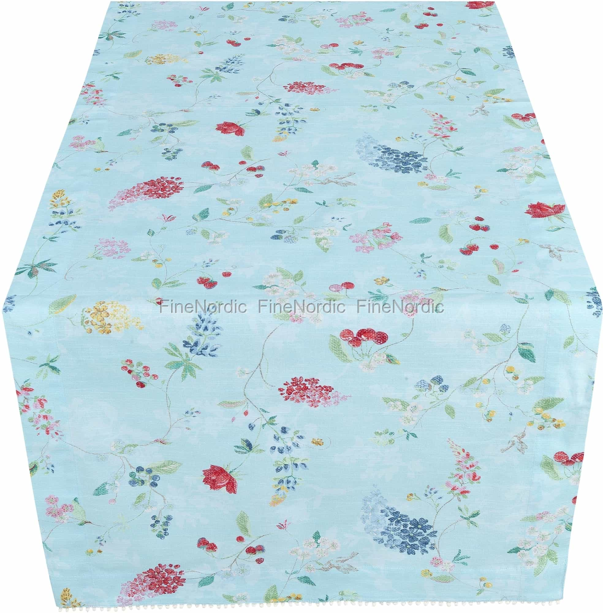 Pip Studio Table Runner Hummingbirds Blue 60 X 180 Cm