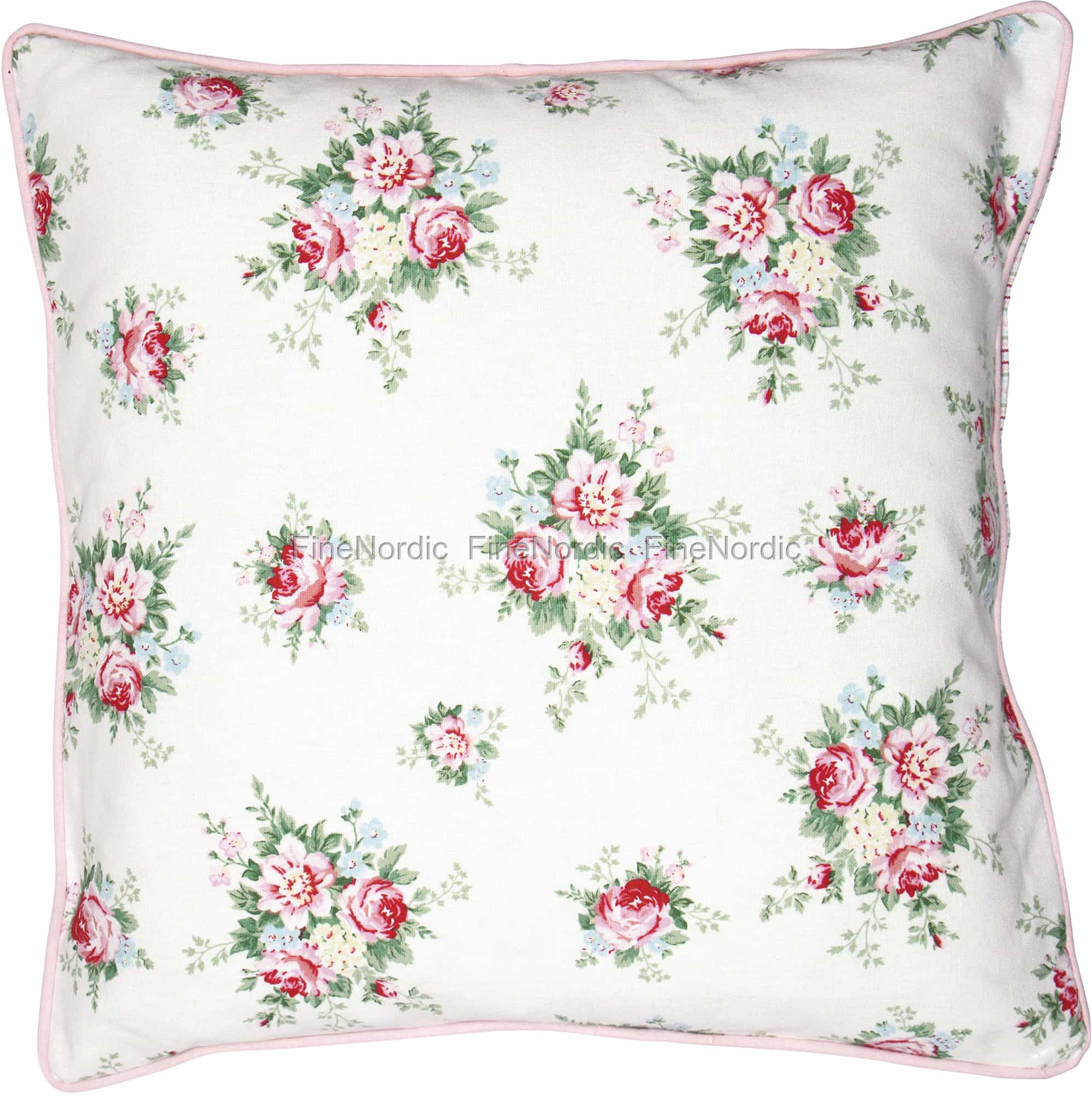 GreenGate Cushion Cover Aurelia White 50 x 50 cm