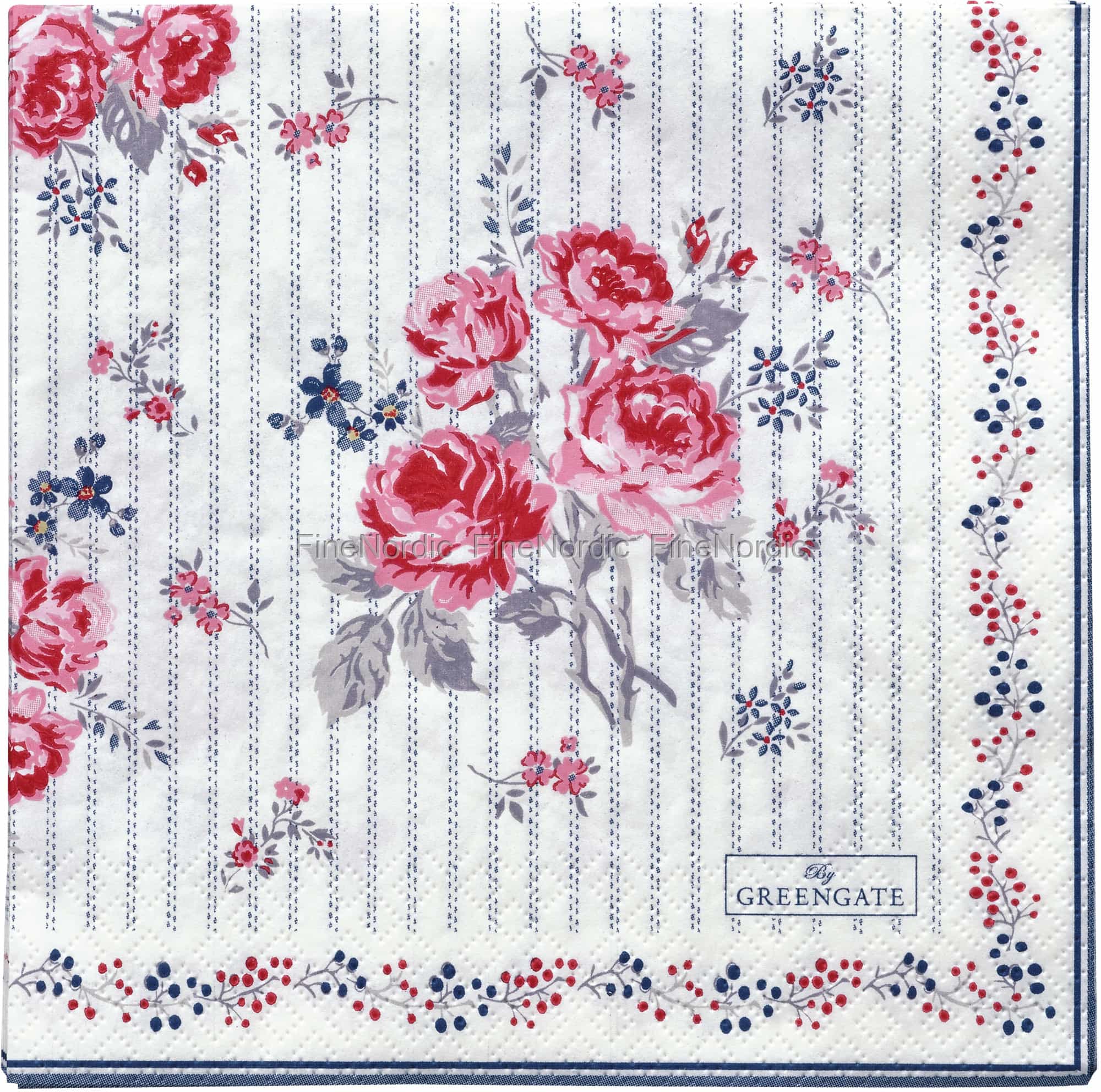 GreenGate Paper Napkins Elisabeth White Large 20 pcs