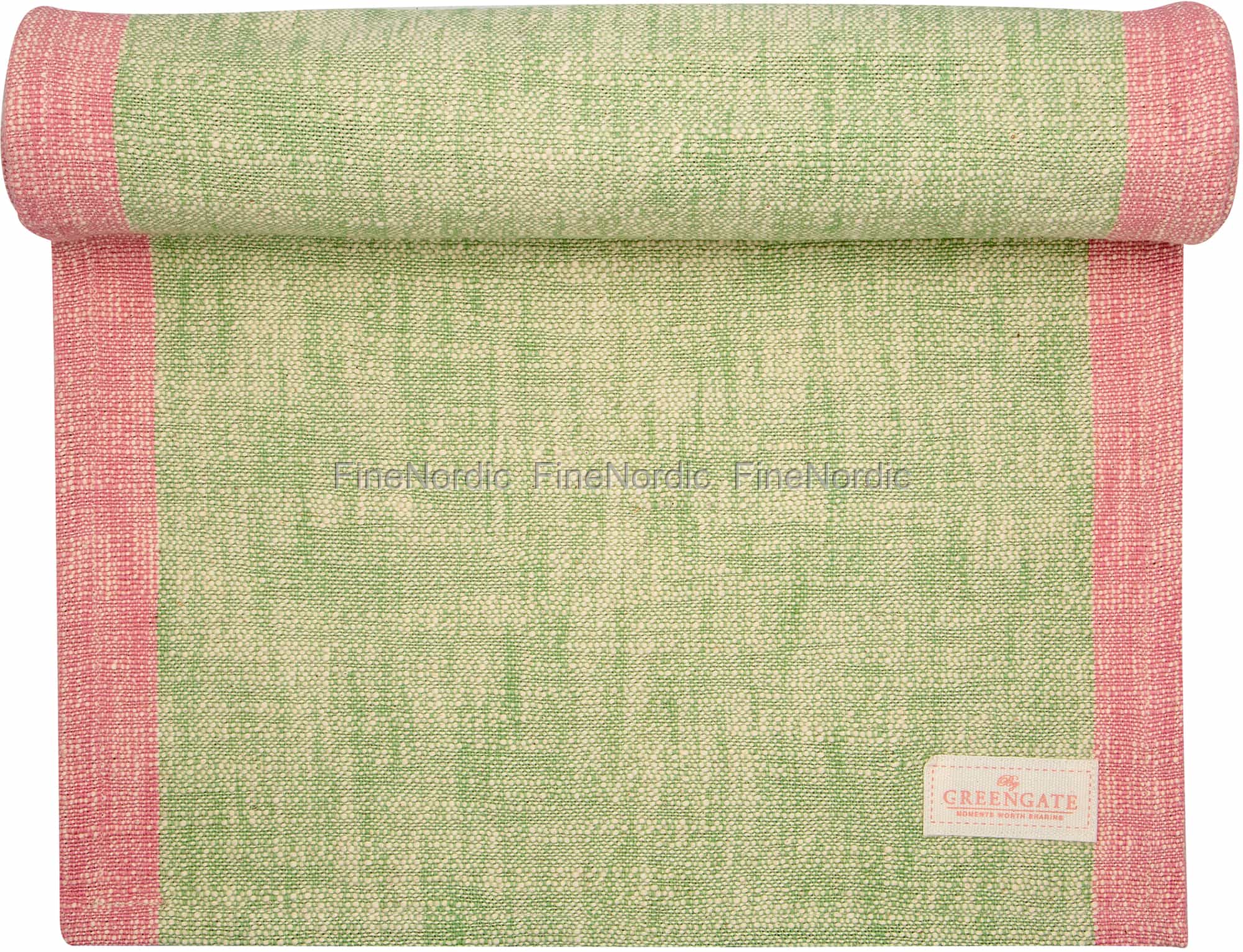 GreenGate Table Runner Minna Pale Green 40 x 120 cm