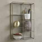 House Doctor Glass Box for Hanging Keeper Brass