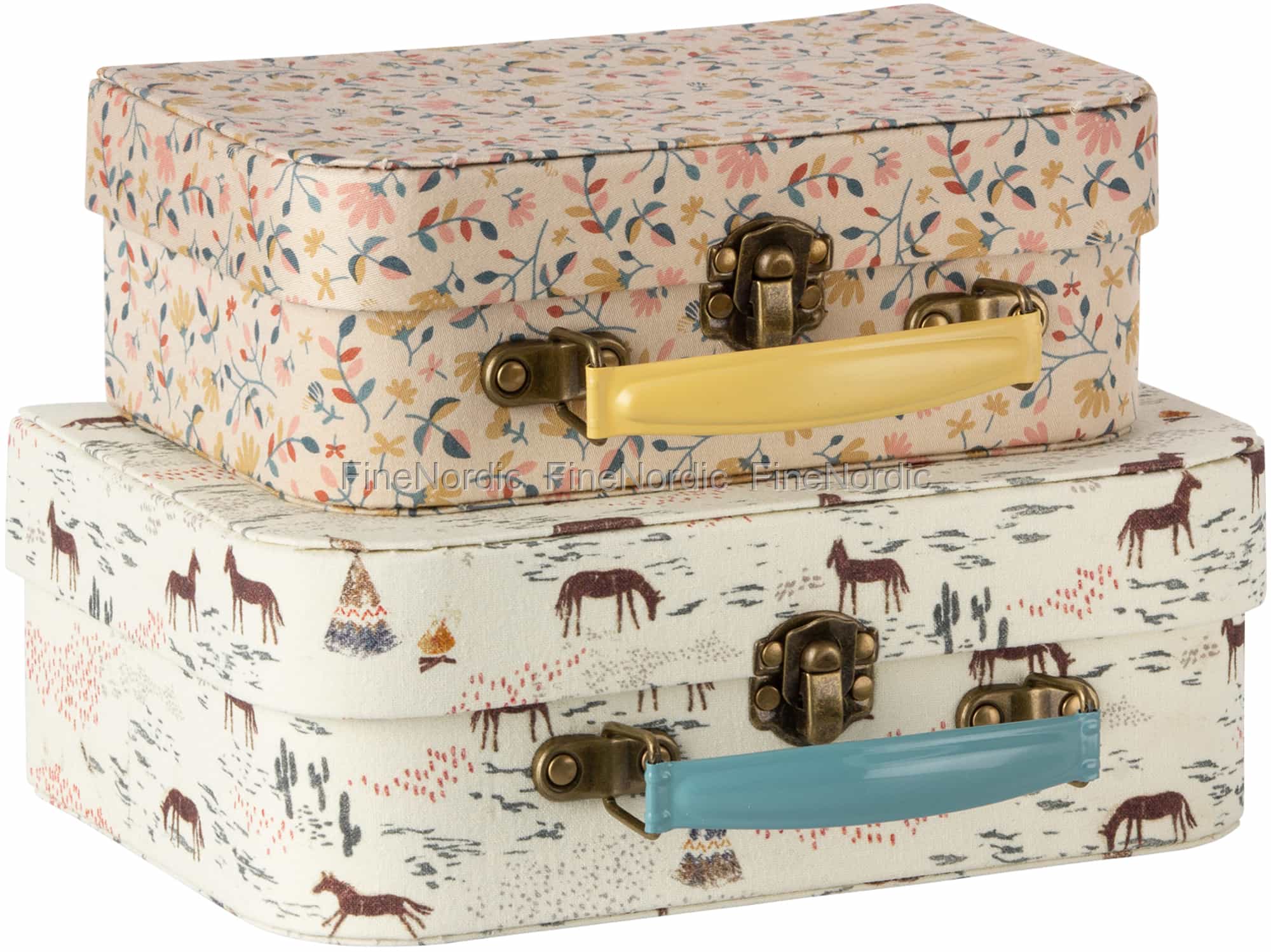 Maileg Accessories Suitcase with Fabric Set of 2