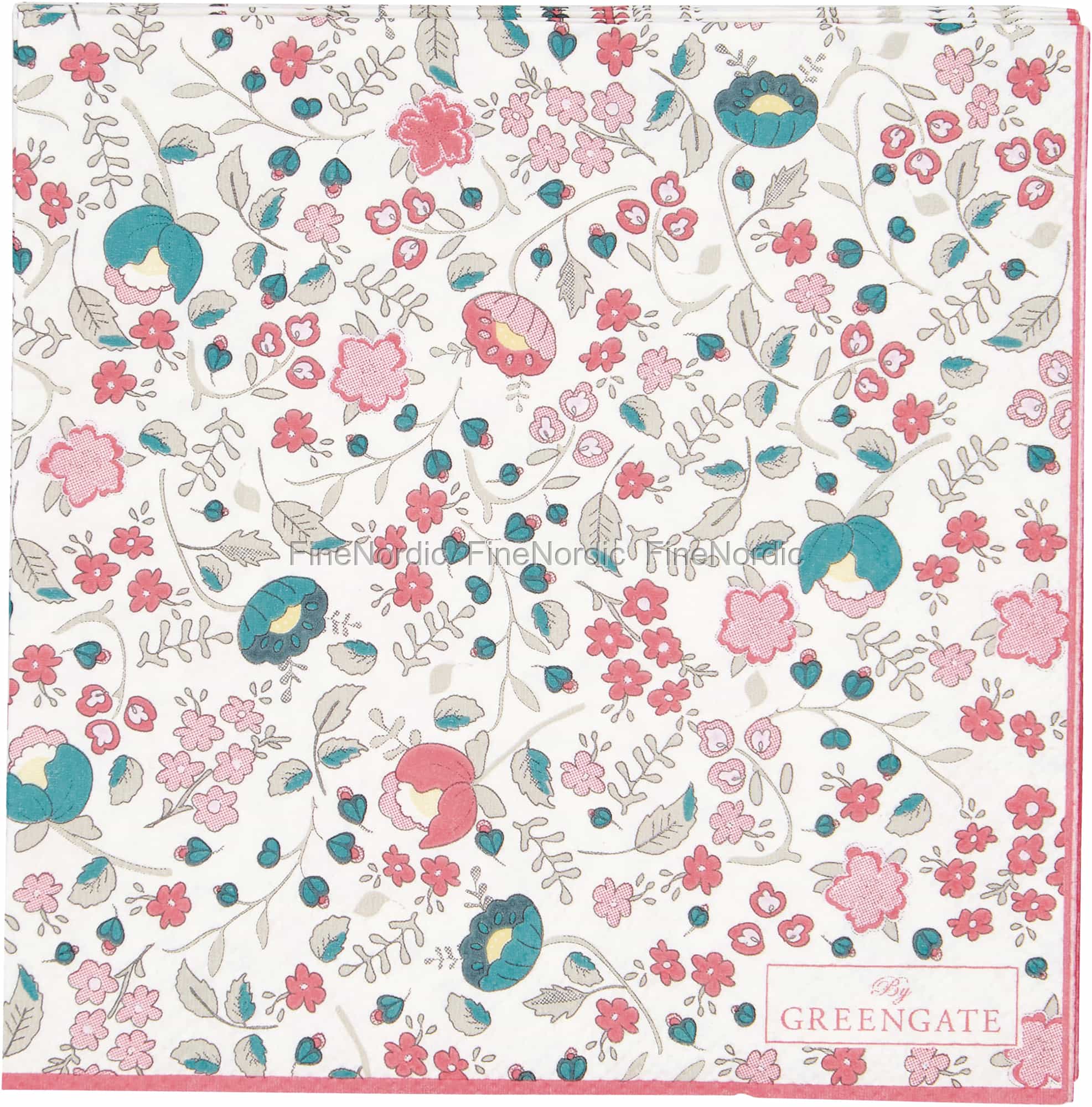 GreenGate Paper Napkins Miley White Small 20 pcs