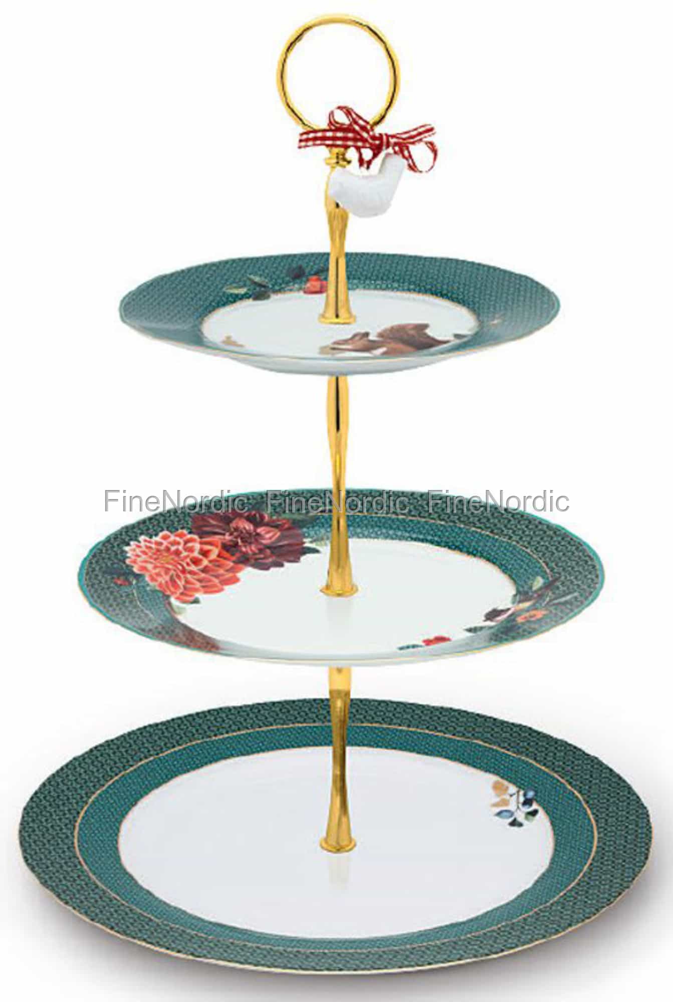 Pip Studio Cake Stand 3 Levels Winter Wonderland Green