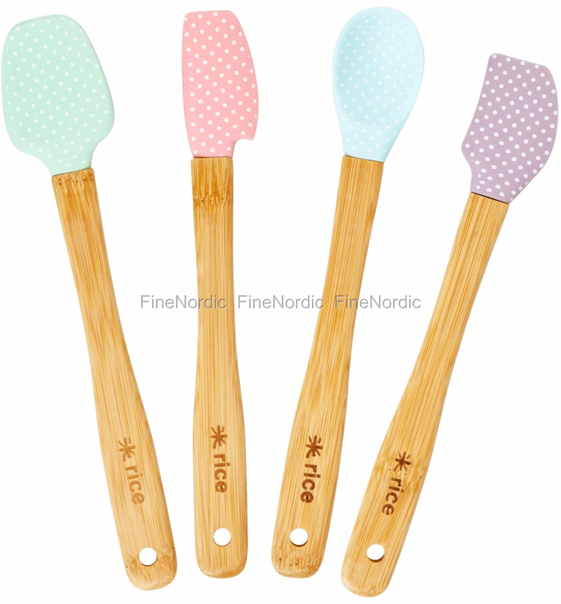 Silicone Dough Scraper, 4 Piece Silicone Spatula, Dough Scraper