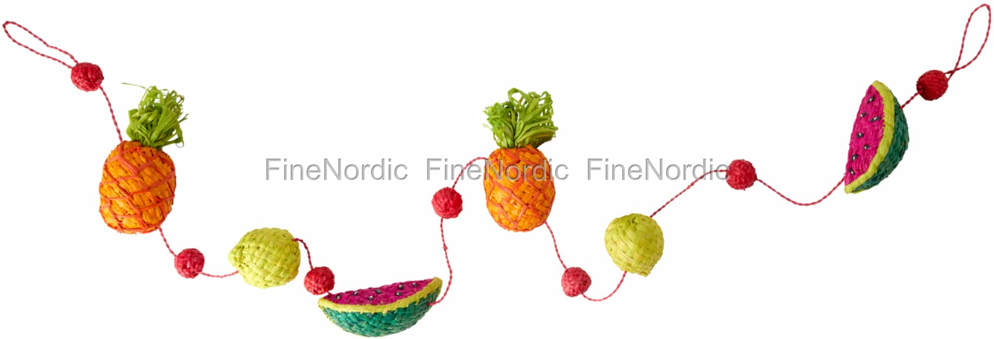 Rice Raffia Garland Fruits