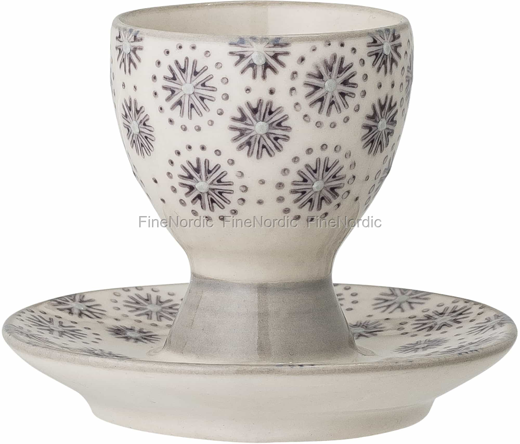 Bloomingville Elsa Egg Cup Grey Stoneware