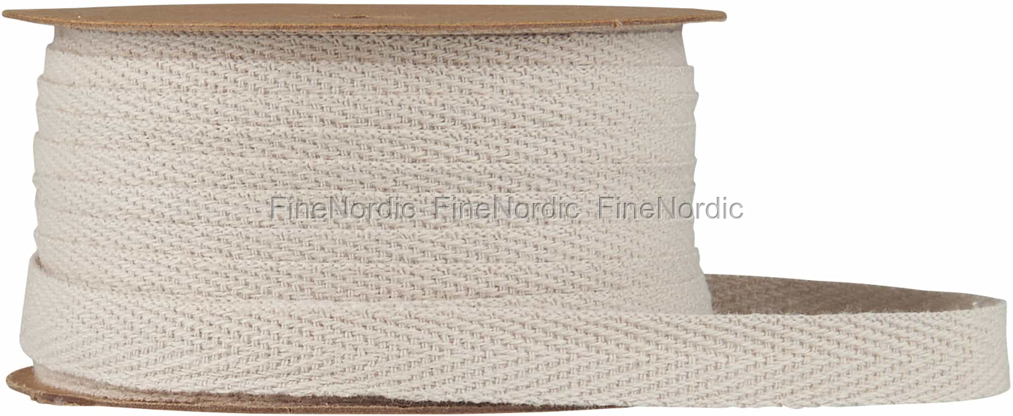 Ib Laursen Cotton Ribbon on Spool 5 m Ash Kit