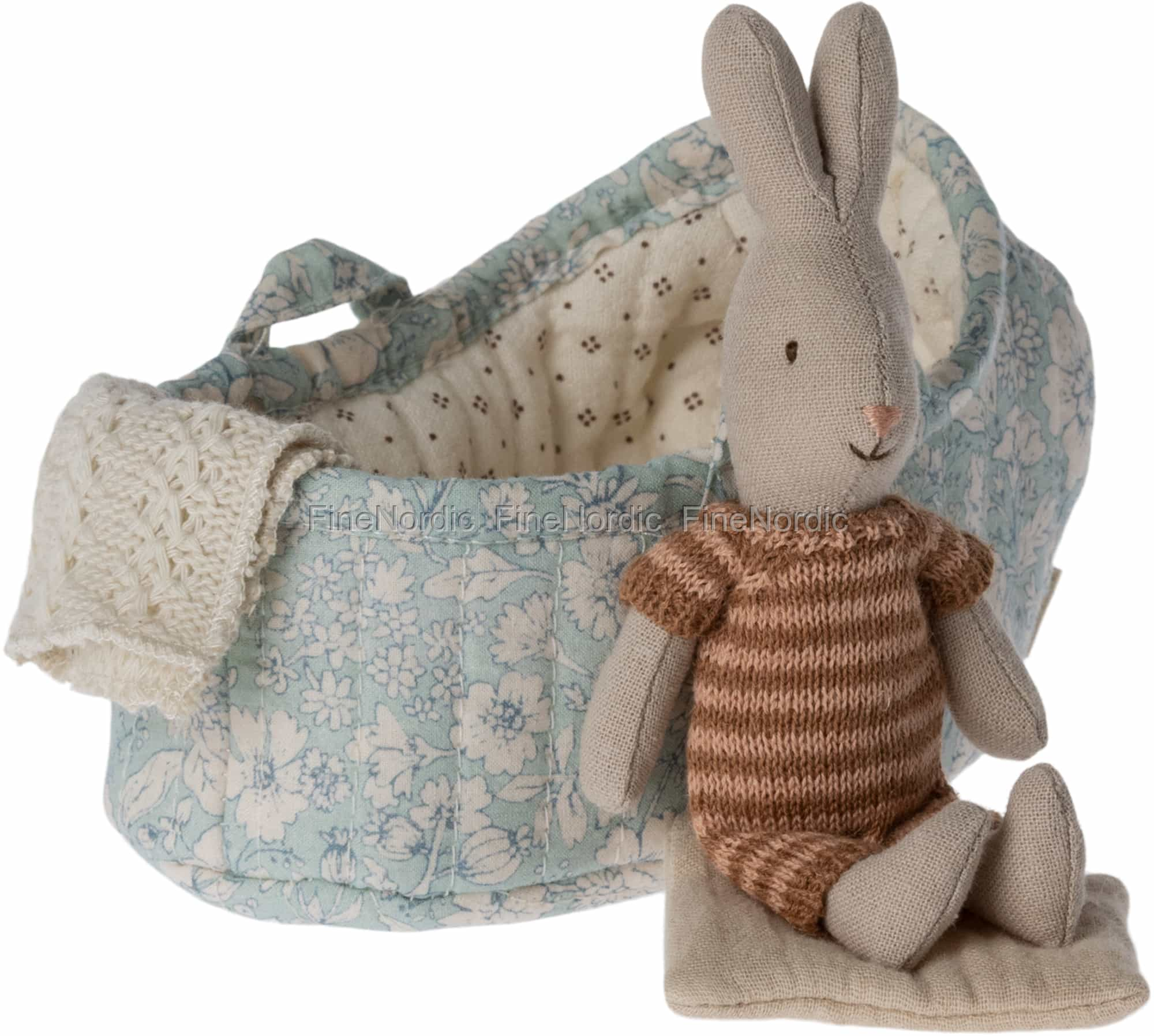 Maileg Rabbit In Carry Cot Micro A