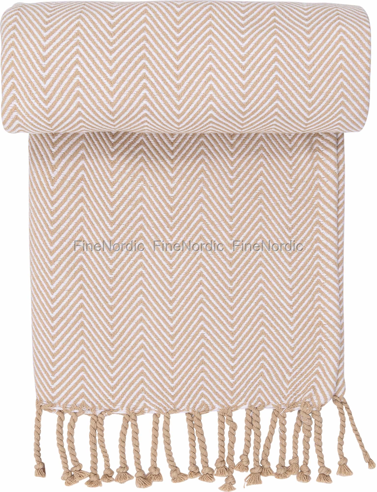 GreenGate Throw Woven Beige 130 x 160 cm