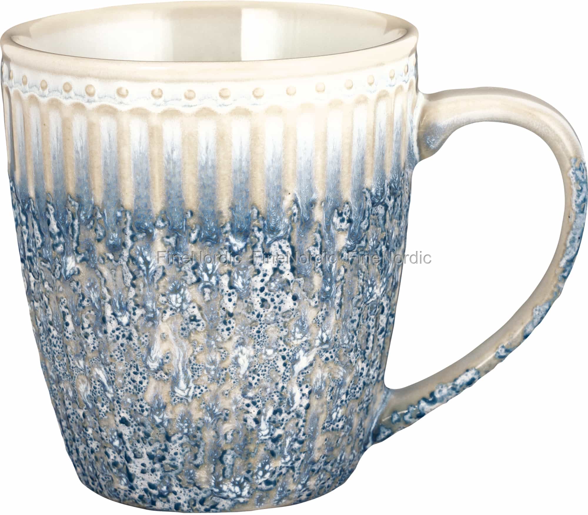 Tazza a quadretti con manico blu | Odeon studio