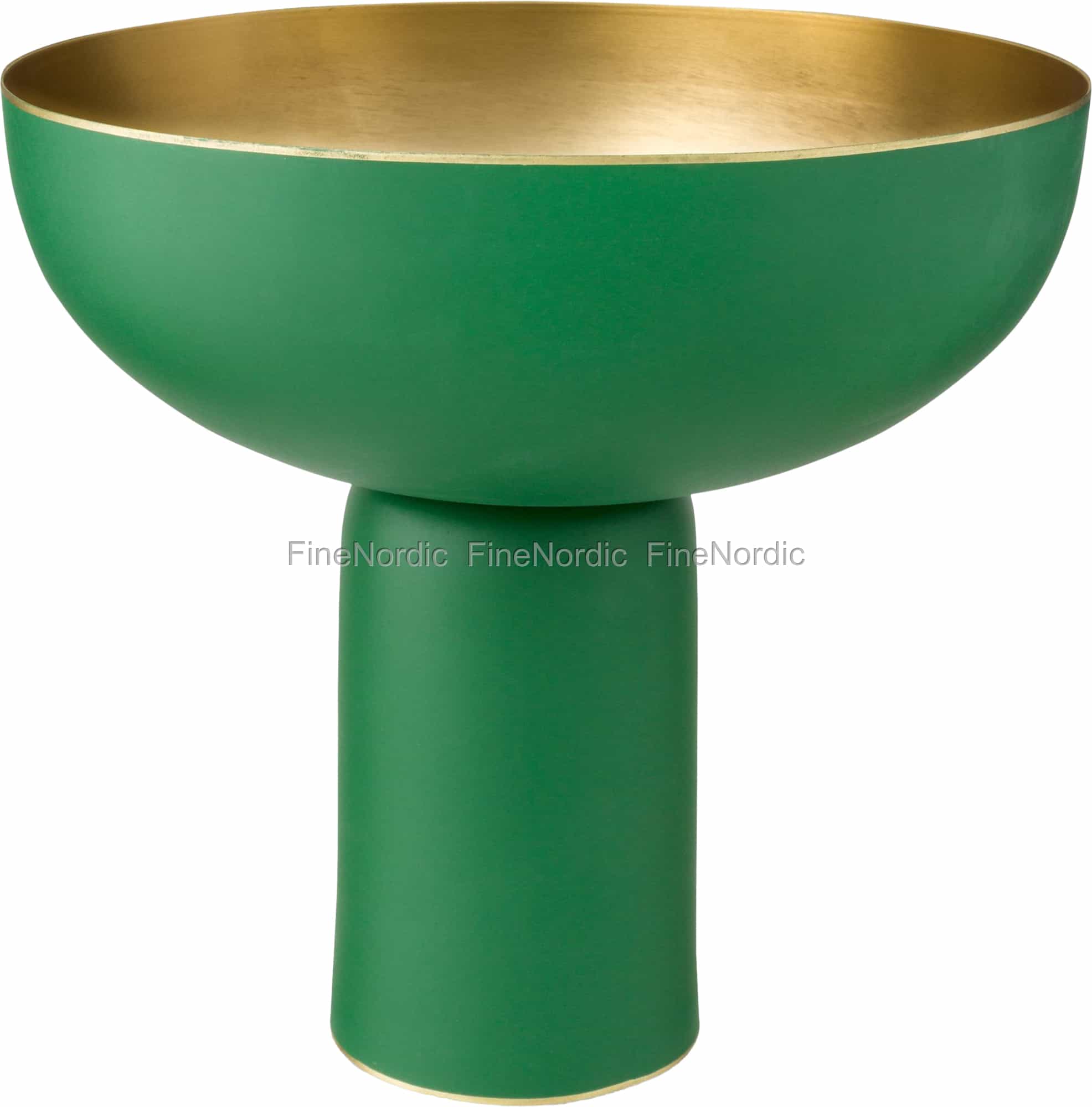 Pip Studio Tray Metal High Matt Green 23 x 24 cm