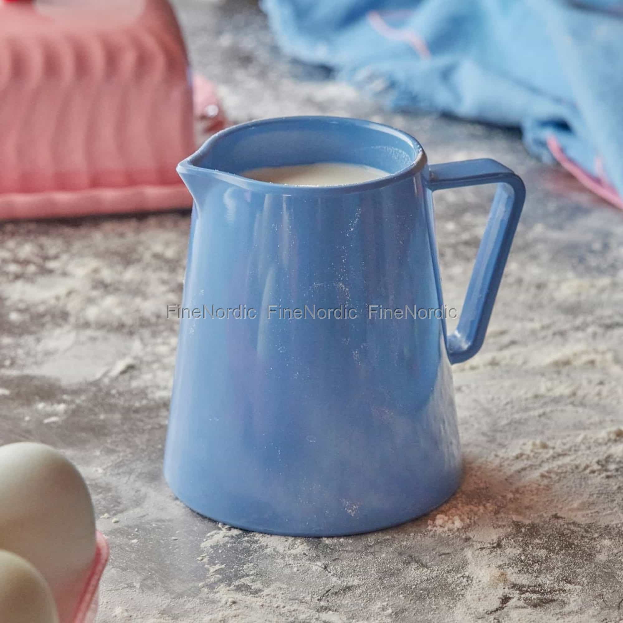 Rice Melamine Milk Jug Blue 175 ml