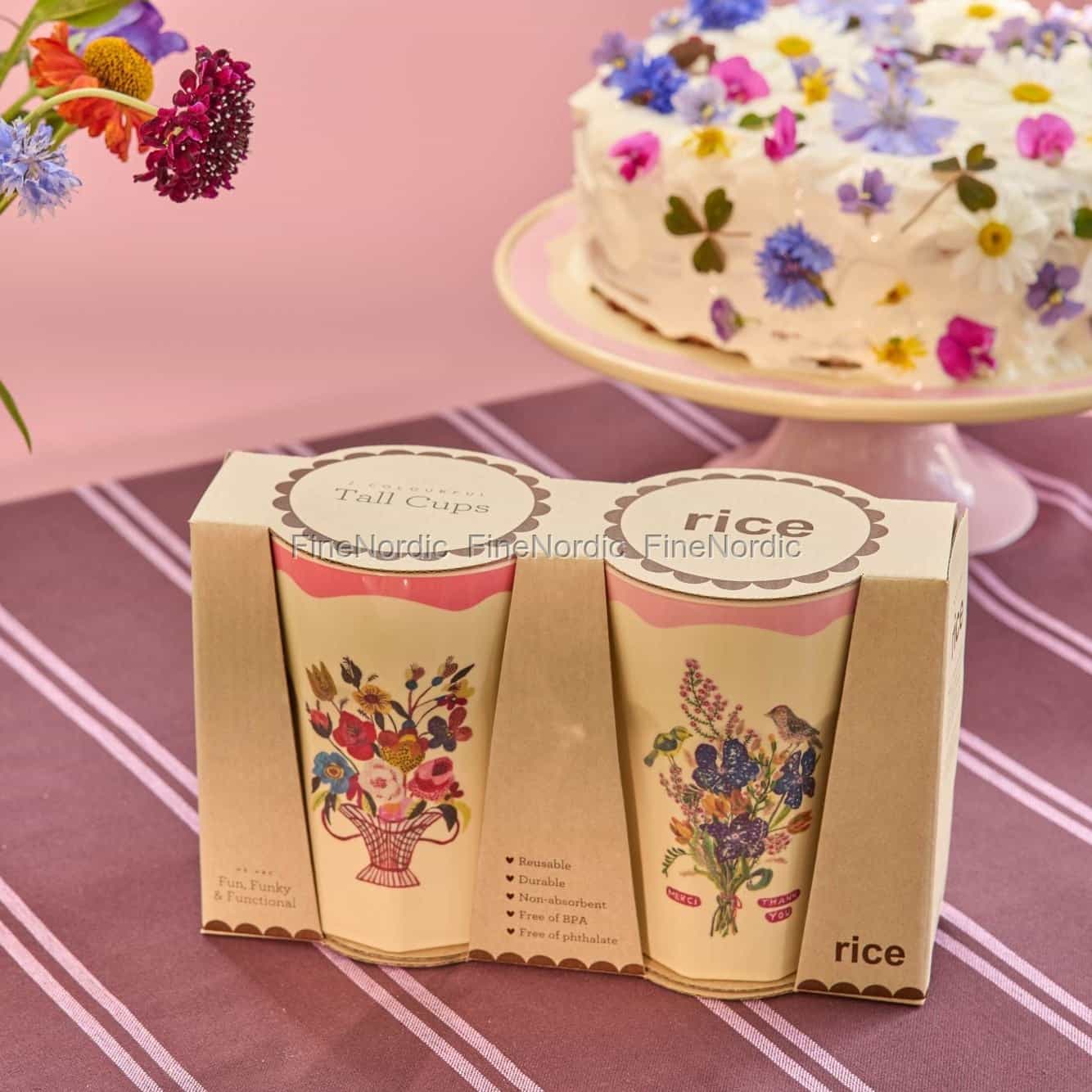 Tall Rice Twitter Rice Melamine Tall Cup - Gift Box
